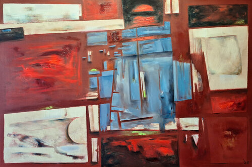 Deshret - The Red Land di David Dvorsky, Pittura in vendita su Singulart