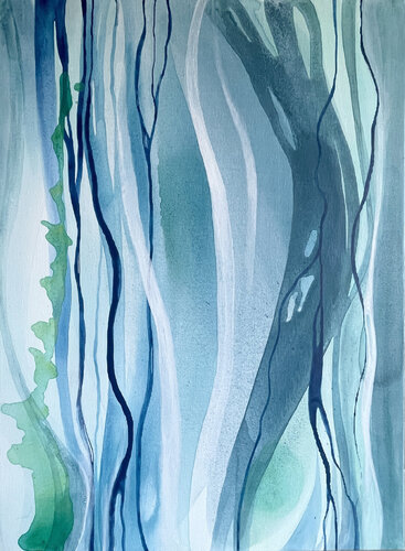 Blue Blood of the Earth di Marseille Grom, Pittura in vendita su Singulart