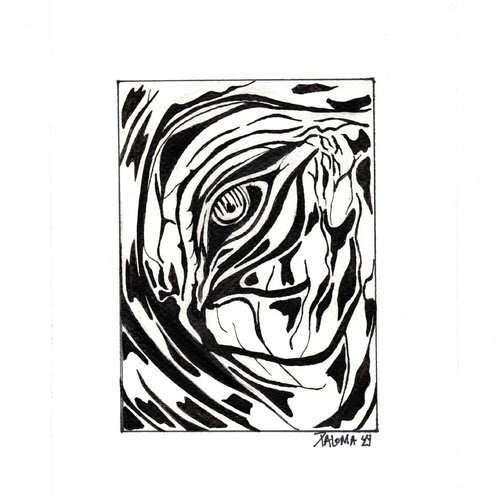 Elephant´s eye van Paloma Andreu, Tekening te koop op Singulart