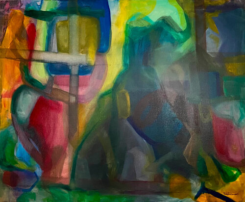 Mother and Son van Marta Eva LLamera, Schilderij te koop op Singulart