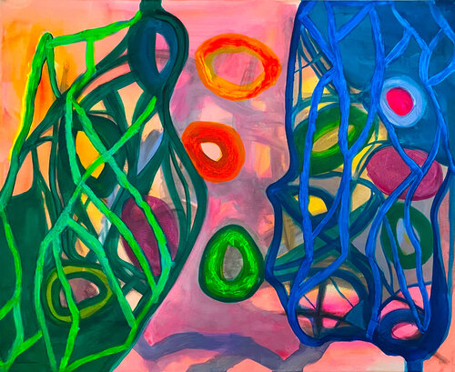 Kisses van Marta Eva LLamera, Schilderij te koop op Singulart