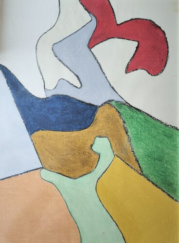 color and form par Hans Oerlemans, Œuvre sur papier en vente sur Singulart