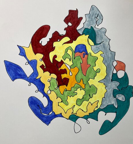 Ce gens La A par Hans Oerlemans, Dessin en vente sur Singulart