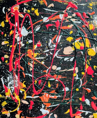 action on wood di Hans Oerlemans, Pittura in vendita su Singulart