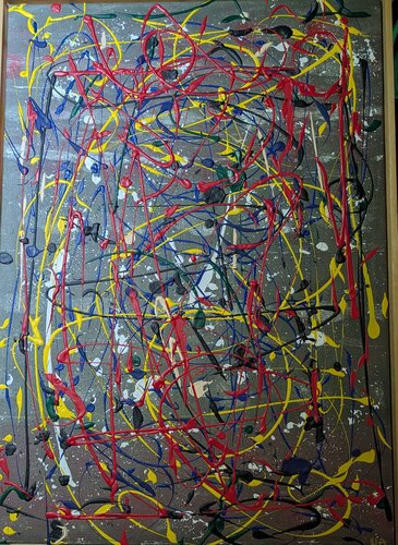 Action 1 B van Hans Oerlemans, Schilderij te koop op Singulart