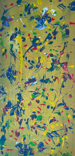 colours sur jaune 2 von Hans Oerlemans, Malerei kaufen auf Singulart