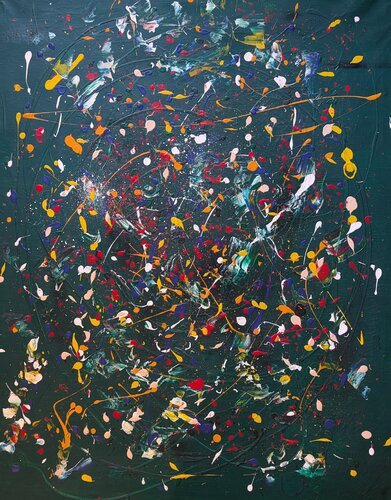 Prairie Verte Coloree 2 van Hans Oerlemans, Schilderij te koop op Singulart