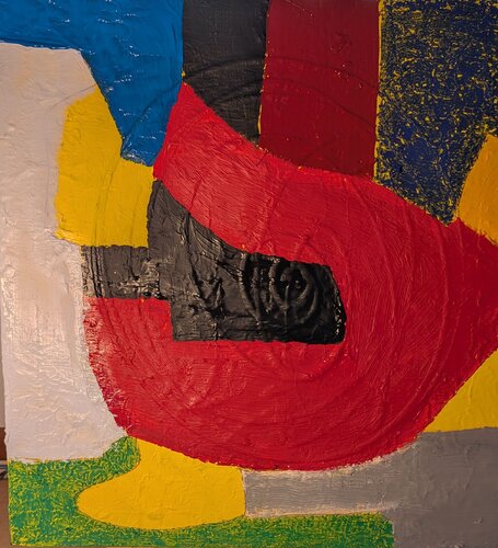Abstraction constructive à l'échelle humaine no 2 by Hans Oerlemans, Painting for Sale on Singulart
