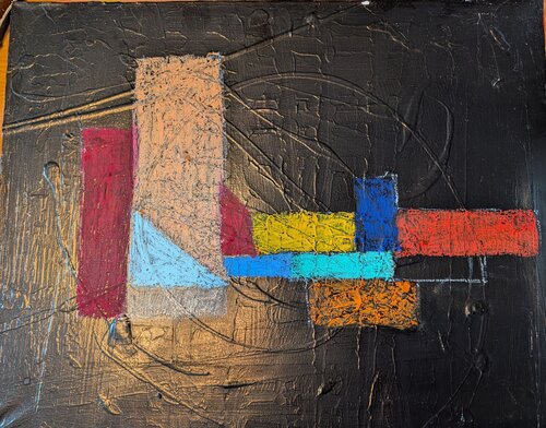 Abstraction constructive à l'échelle humaine no S 5 by Hans Oerlemans, Painting for Sale on Singulart