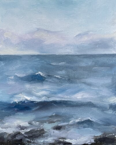 Sea at First Light by Ana Delgado, Painting for Sale on Singulart