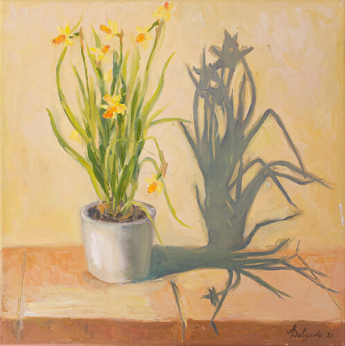 Daffodils de Ana Delgado, Pintura a la venta en Singulart