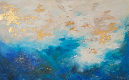 Azure Reverie by Ana Delgado, Painting for Sale on Singulart