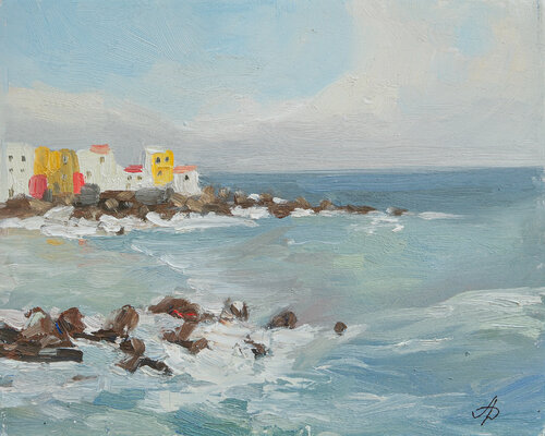 El Jardin Beach von Ana Delgado, Malerei kaufen auf Singulart