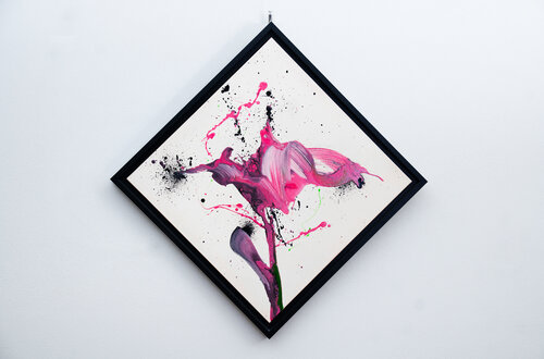 Fiore rosa van Alessandro Noci, Schilderij te koop op Singulart