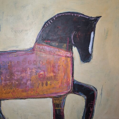 Horse abstract von Katrin Dübbers, Malerei kaufen auf Singulart