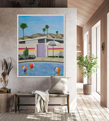 Palm Springs 001 par Rafael Paiva, Peinture en vente sur Singulart