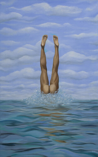 The Dip par Rafael Paiva, Peinture en vente sur Singulart