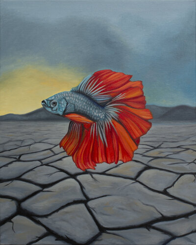 Out of Place 001 par Rafael Paiva, Peinture en vente sur Singulart