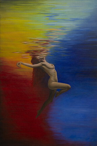 Water Woman par Rafael Paiva, Peinture en vente sur Singulart