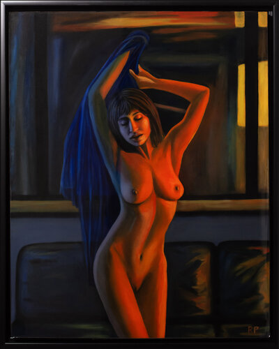 Lady in the Atrium 02 von Rafael Paiva, Malerei kaufen auf Singulart