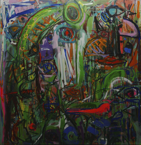The Spirits inside the Forest (Canadian West Coast) Num.02 by Ivan Jovanovic oRSoF, 회화 for Sale on Singulart
