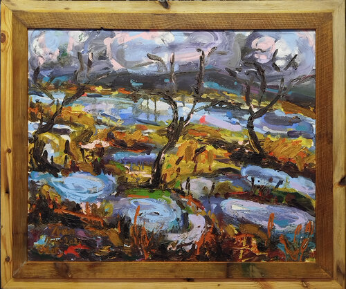 The Early Awakening/ Die frühe Erweckung (an der Oder) by Ivan Jovanovic oRSoF, 회화 for Sale on Singulart