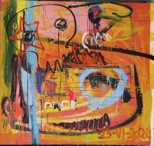 US and THEM (The uniforms are out again) by Ivan Jovanovic oRSoF, 회화 for Sale on Singulart
