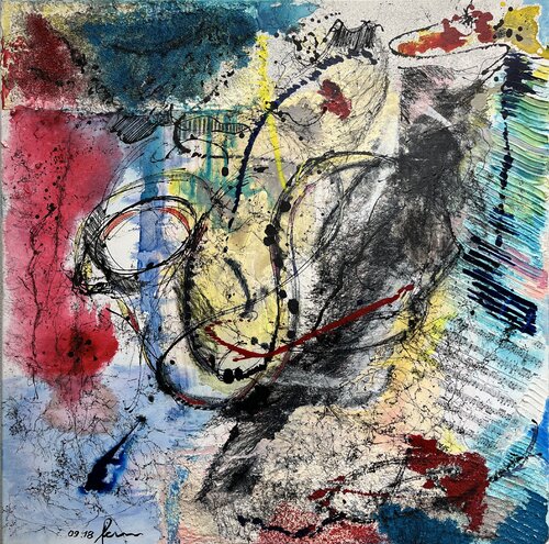 A tribute to Wayne Shorter, one of the greatest, most worldfamous saxophonists and composers in Jazz Music. by Heiner Lienhard, 油畫 for Sale on Singulart