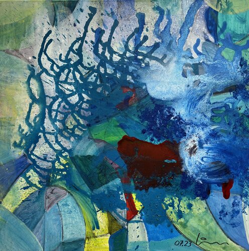 water world II von Heiner Lienhard, Malerei kaufen auf Singulart