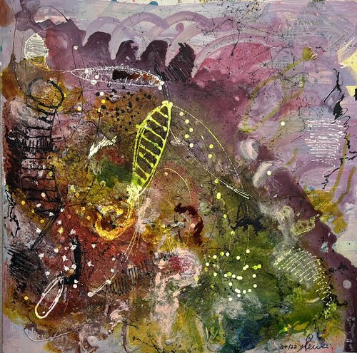 echo of tomorrow's silence by Heiner Lienhard, Painting for Sale on Singulart