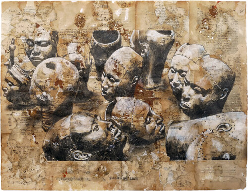 Yoruba Copper & Brass by Paul Bagnulo, 종이 for Sale on Singulart