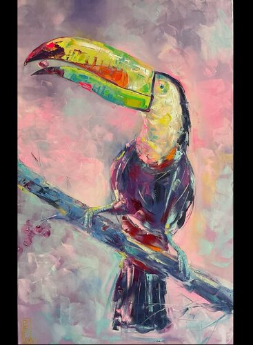 Toucan by Petko Dzhelebov, Painting for Sale on Singulart