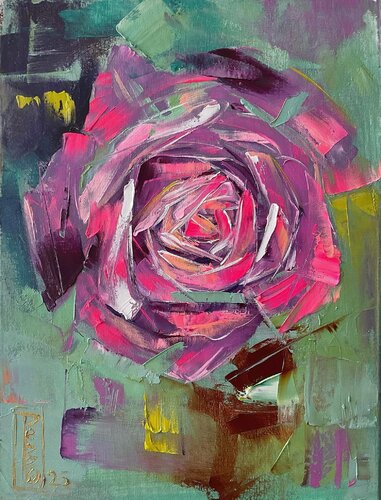 Abstract rose van Petko Dzhelebov, Schilderij te koop op Singulart