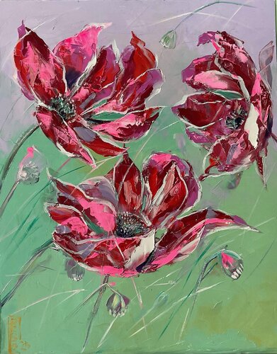 Abstract flower von Petko Dzhelebov, Malerei kaufen auf Singulart