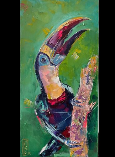 The corious van Petko Dzhelebov, Schilderij te koop op Singulart