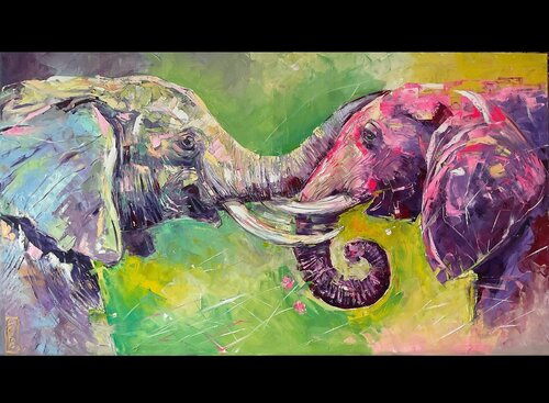 One love von Petko Dzhelebov, Malerei kaufen auf Singulart