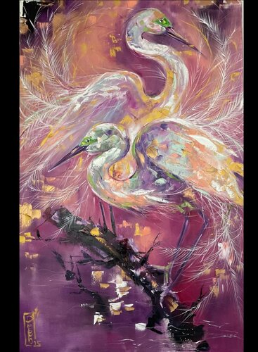 The lovers di Petko Dzhelebov, Pittura in vendita su Singulart
