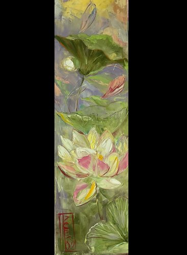 Lotus flower von Petko Dzhelebov, Malerei kaufen auf Singulart