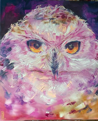 The mystical pink van Petko Dzhelebov, Schilderij te koop op Singulart