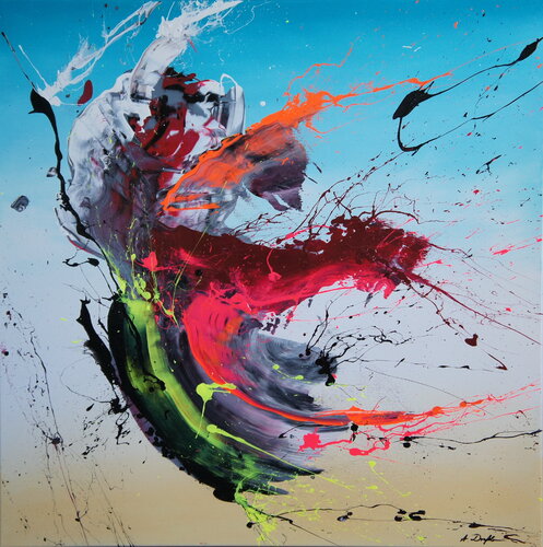 Beauty Punch I (Spirits Of Skies 081022) van Ansgar Dressler, Schilderij te koop op Singulart