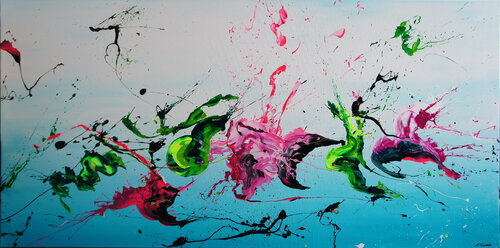 In Free Flight (Spirits Of Skies 162015) by Ansgar Dressler, Painting for Sale on Singulart