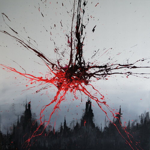 Sudden Impact III (Spirits Of Skies 100209) par Ansgar Dressler, Peinture en vente sur Singulart