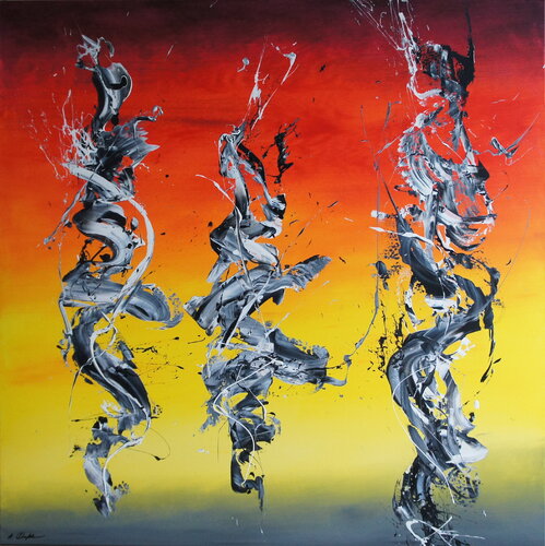 Spirits Rising VII (Spirits Of Skies 196086) par Ansgar Dressler, Peinture en vente sur Singulart