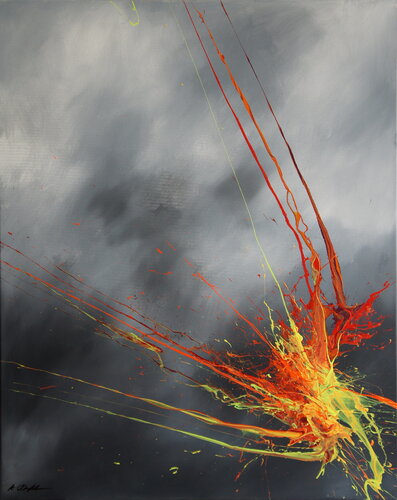Luminous Bursts X (Spirits Of Skies 080174) de Ansgar Dressler, Pintura a la venta en Singulart