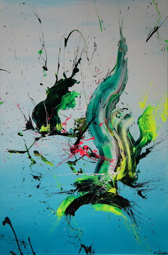 Angels' Fires (Spirits Of Skies 096017) van Ansgar Dressler, Schilderij te koop op Singulart