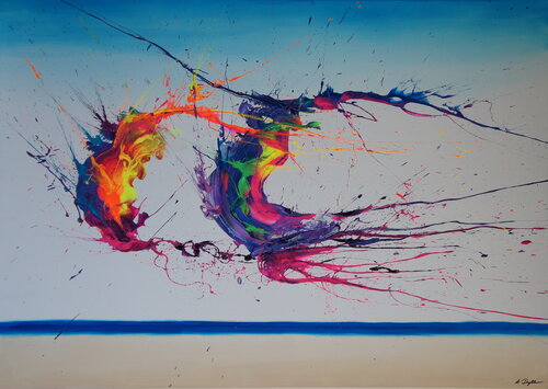 Summer Phenomenon II (Spirits Of Skies 140204) van Ansgar Dressler, Schilderij te koop op Singulart