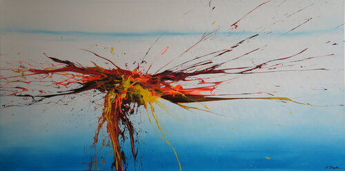 Sky Buzz V (Spirits Of Skies 098063) by Ansgar Dressler, 회화 for Sale on Singulart