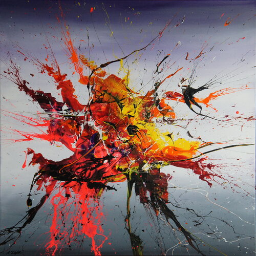 Emotional Release I (Spirits Of Skies 081038) par Ansgar Dressler, Peinture en vente sur Singulart