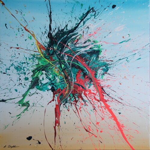 Emotional Release IX (Spirits Of Skies 064099) di Ansgar Dressler, Pittura in vendita su Singulart