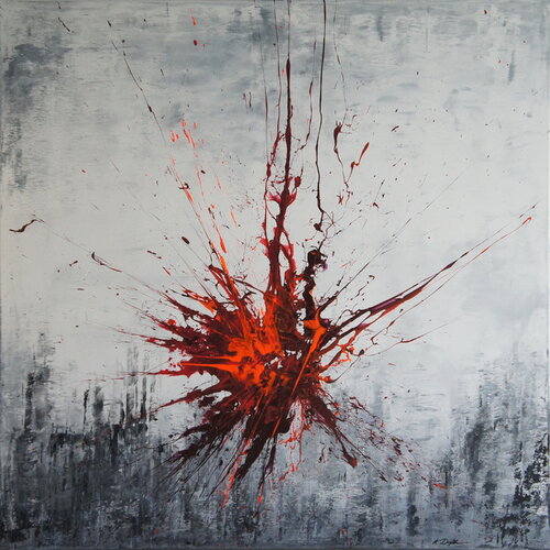 Sudden Impact II (Spirits Of Skies 100150) par Ansgar Dressler, Peinture en vente sur Singulart